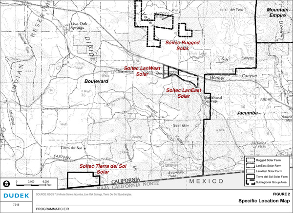 Location of Soitec Solar Projects