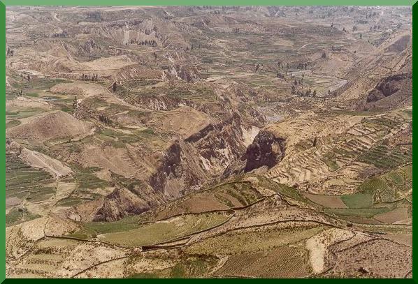 Entrance to the Colca Canyon, in Arequipa, Peru.