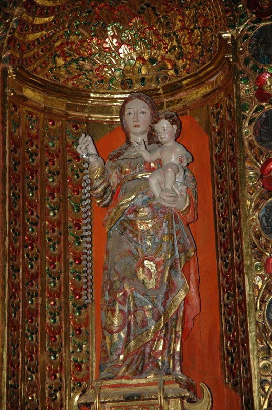 The Virgin and Child, at the Church of Tlacochahuaya, Oaxaca, Mexico