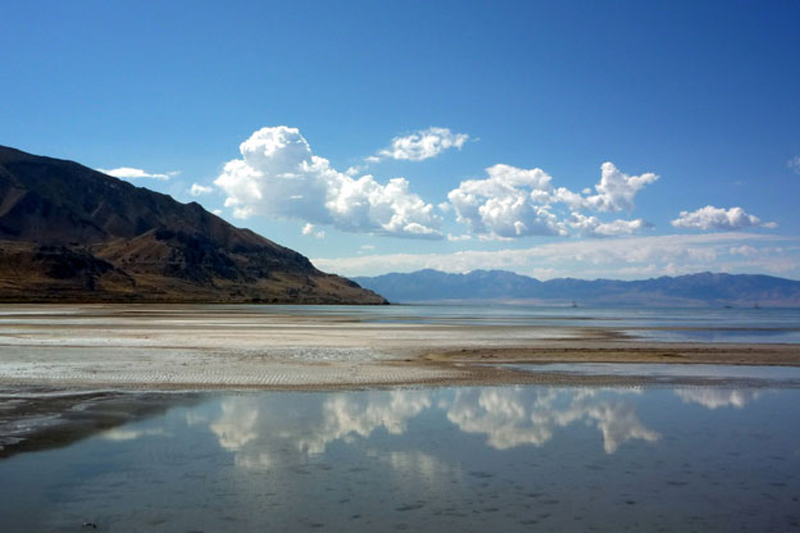 The Great Salt Lake of Utah.