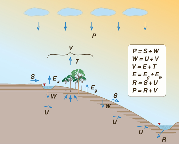 Elements of L'vovich's water balance