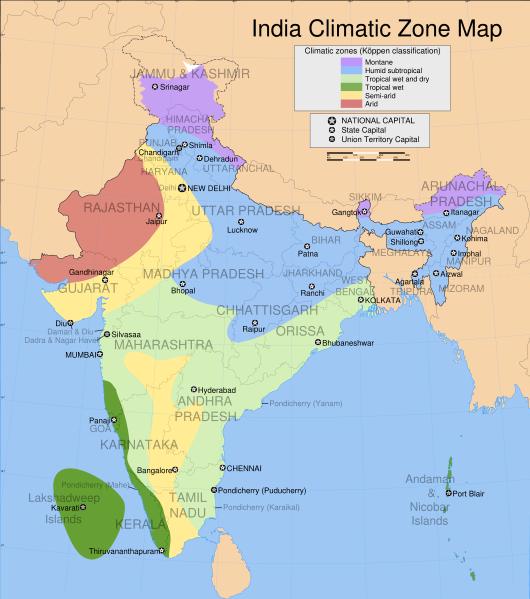 Location of Bihar, close to the Himalayas, in Northeastern India