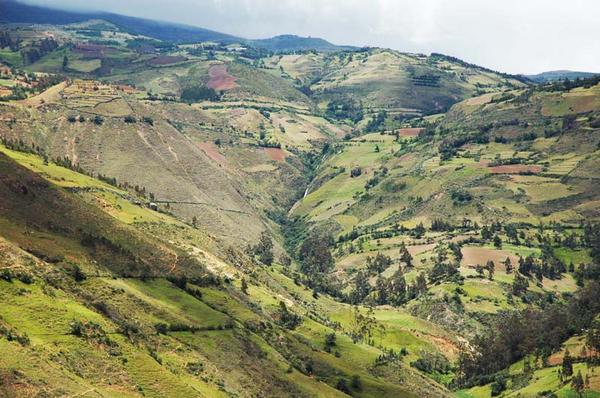 Headwaters of the La Leche river basin, near Incahuasi, Lambayeque, Peru