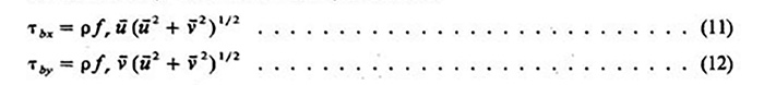 equations 11 and 12 