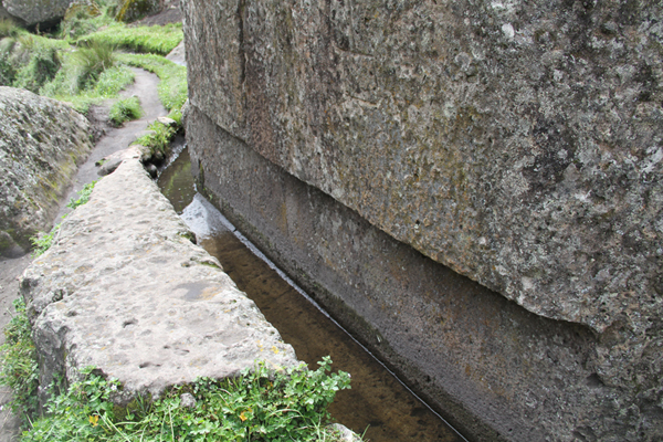 The Cumbemayo Canal, near Cajamarca, Peru..