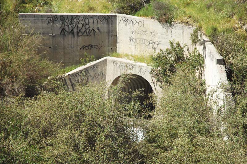 Typical culvert underpass