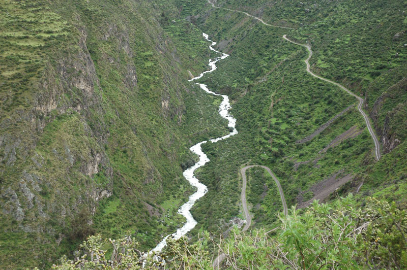 View from Japani to the adjacent valley of the Rio Shunsha.