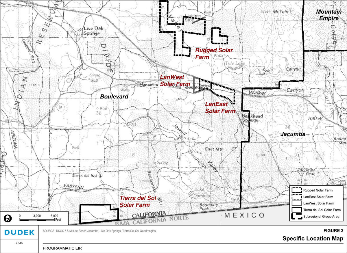 Detailed location of Soitec Solar Projects