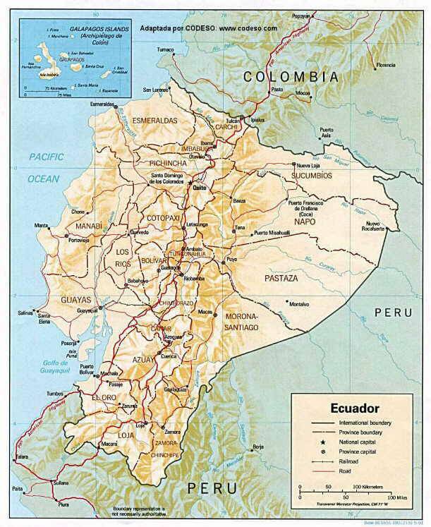 Mean annual precipitation isohyets for the Catacocha-Zamora transect