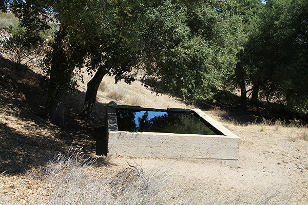 Boxed spring located in the Manzanita reservation, along the McCain Valley foothills.