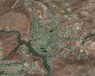 Aerial view of the Confluence of Thompson Creek with Sycamore Creek
