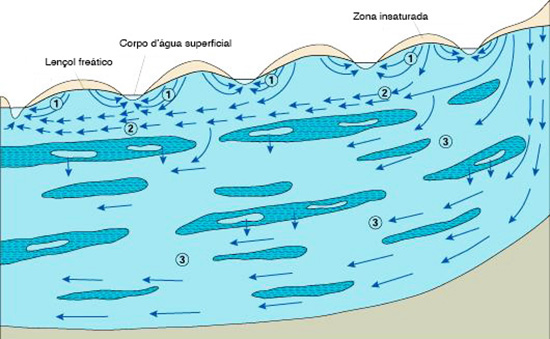 a hydrologic budget that considers both surface water and groundwater