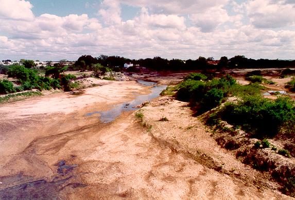 Rio Pajeu at Floresta, in the backlands of Pernambuco, Brazil (1993)