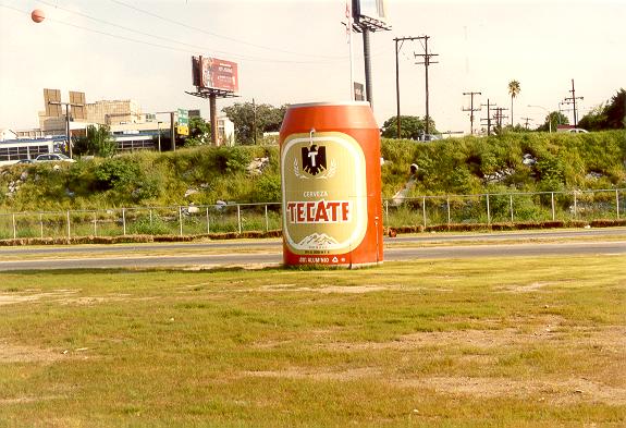 Commercial advertisement in the go-cart track in the flood channel of Rio Santa Catarina