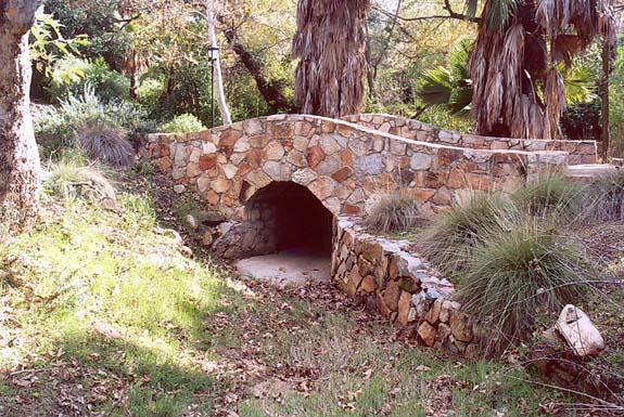 Pedestrian bridge over Kumiai Creek in Tecate