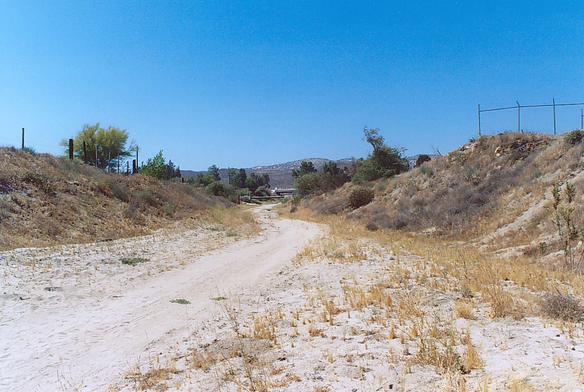 RP-1 site looking upstream. Note the Puente San Jose II in the background