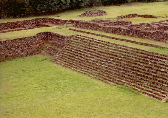 Detail of ball court.